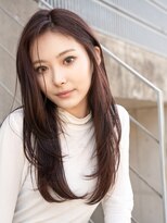 ホロン 池袋(HOLON)&nbsp;池袋美容室HOLON【カシスルビー/レイヤーカット/前髪なし】