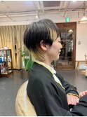 ショートウルフにインナーカラー