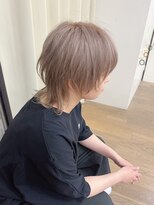 ハピネス 王寺店(Happiness)&nbsp;中性ウルフ ウルフカット フェイスレイヤー ハッシュカット