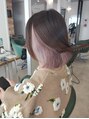 アグ ヘアー キートス 北習志野店(Agu hair kiitos) 広範囲にインナー部分が注目的にアピール!ホワイトピンク
