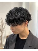 波巻きスパイラル/パーマ/メンズ