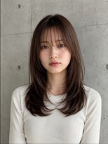 ダル 渋谷/表参道(DAL.)&nbsp;レイヤーカットハッシュカット透明感カラー顔まわりカット