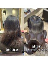 ルフール 千葉店(ref-le)&nbsp;大きなうねりも美髪矯正で鏡面ストレートに！
