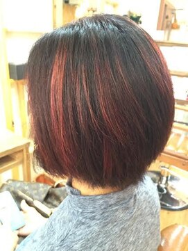 グロウ(Grow) ピンクレッド・ハイライトグラデーションカラー☆