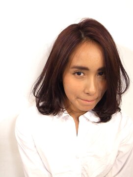 ピープル(people) 〔people〕外国人風ロブ×ローズカラー