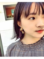 リコモ(Likkle More) インナーカラー/切りっぱなしボブ/韓国/北区/十条