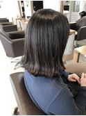 肩上切りっぱなしボブ　担当　菊池健一郎