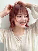 ガーデントウキョウ(GARDEN Tokyo) 【GARDEN荒井夏海】プツッと外ハネボブ×ピンクベージュ