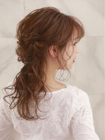 オーブ ヘアー ライカ 福島2号店(AUBE HAIR raika)&nbsp;【AUBE HAIR】お呼ばれヘア_王道カワイイハーフアップ
