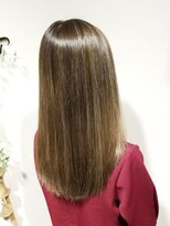 ローグ ヘアー 金町店(Rogue HAIR) ローグ金町美容室(TAKA)ハイライトマロンベージュAラインロブ