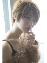 ミエル ヘア 新宿(miel hair)&nbsp;〈mielhair新宿〉愛されモテショート　　ハイライト　カラー