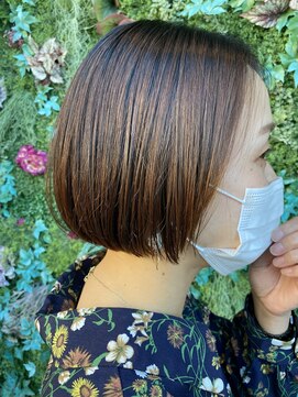 ローブヘアー 千早店(ROBE HAIR) 【Robe Hair_福岡千早】切りっぱなしボブ×TRACKオイル No.3