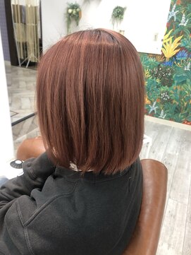 ヘアーリゾート ラ シック(hair resort La chiq) ピンクオレンジ