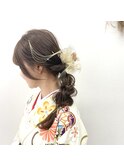 卒業式 ハーフアップ ヘアセット ヘアアレンジ 中目黒
