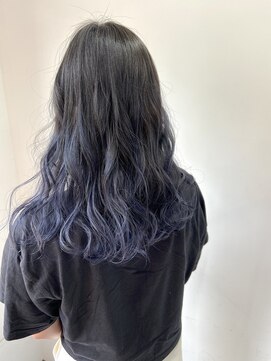 ルームスヘアー(Rooms Hair) ブルーグラデ風