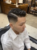 バーバーブロス 吉祥寺店(BARBER BROS) 【LUDLOW BROS.】七三分け サイドパート パートラインフェード