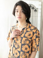 トニーアンドガイメン ホテル京阪仙台店(TONI&GUY MEN) Cカールでルーズなかき上げワイルドボブウルフヘアd仙台