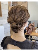 ラボヌールヘアーレーヴ 池袋店(La Bonheur hair reve)&nbsp;【ラボヌールヘアー・佐野】もこもこシニヨン♪