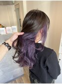 パープルインナーカラー