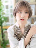 カバーヘア イヴ 戸頭店(COVER HAIR EVE)&nbsp;大人ハイライトシースルー前髪ボブショートTb3戸頭20代30代40代