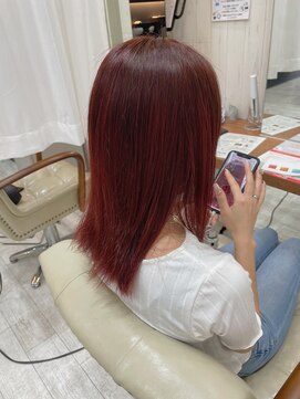 ソワン ドゥ ブレス 立花店(soin de brace) ブリーチなしダブルカラー／ピンクカラー