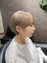 ヘア アトリエ エマ(hair latelier [emma]) short hair×milk tea beige