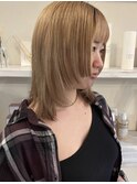ミルクティーアッシュ/chouchouスタイル/心斎橋20代30代