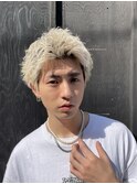 スパイキーショート/ホワイトカラー/メンズハイトーン