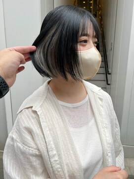 カフ(CAF) CAF松本/インナーカラー/ボブ/大阪/心斎橋