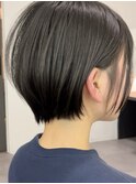 大人ラフウェーブ20代30代40代ボブブラウンスウィングショート