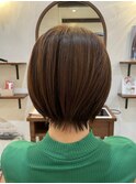 大人丸みショートボブ
