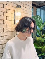 スティーロ 渋谷(Steelo)&nbsp;steelo ニュアンスパーマ×センターパート