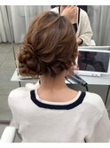 ヘアメ ☆ ヘアセットサイドアップスタイル