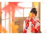 【七五三/平日限定】3歳被布+ヘアセット+ポイントメイク　￥7,150→￥6,435