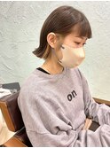 切りっぱなしボブ/イヤリングカラー/府中