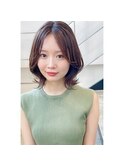 BERRY/大人かわいい/美髪/オーガニックカラー/外ハネ