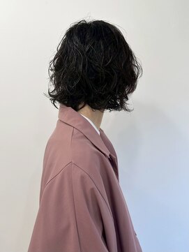 アワーズ 南青山(Our's) ブルーブラック/フェザーパーマ/スパイキーショート[南青山]