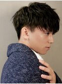 黒髪マッシュナチュラルマッシュメンズヘア韓国ツーブロック