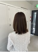 透明感ベージュ×くびれミディアム