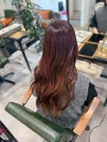 シャルムバイルーチェココ(CHARME by Lu'ce coco) ハイライトカラーやわらか赤みウェーブロング