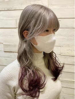 アバシュ A V A S Hの写真/サロンリピート率90%◎髪のダメージを最小限に抑え、艶感のある仕上がりに!髪に優しく、色持ちも良いと評判
