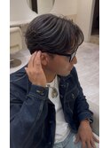50代40代白髪ぼかしシルバーメッシュバレイヤージュ