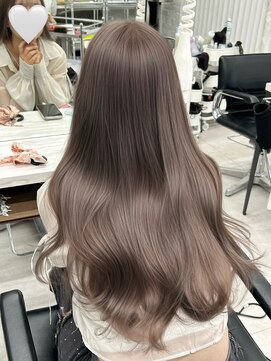 アマトウキョウスマートサロン(AMA TOKYO×Smart Salon) ミルクティーグレージュ  グレージュ  透明感カラー