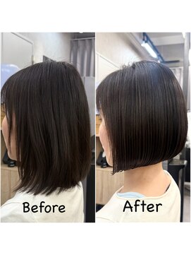 ヘアサロン ドットプラス 町田店(dot. plus) 前下がりボブ【フジタアヤコ】/黒髪カタログ/町田