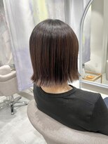 インスヘアー 梅田(INCE HAIR)&nbsp;切りっぱなしボブ×ナチュラルブラウン