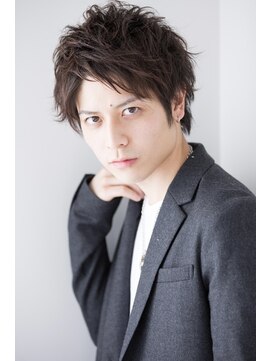 ヴェイン 渋谷(vain) 渋谷美容室アップバングくせ毛風カットパーマk