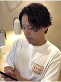 スパイラルパーマ/メンズパーマ/波巻/マッシュ/波巻きスパイラル