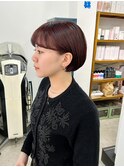 ナチュラルショート/ミルクブラウン/ダークパープル[自由が丘]
