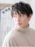 20代30代清潔感ダークアッシュ無造作王道メンズカットa上尾
