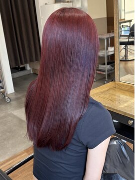 オルセン(OLSEN) 暖色/レッド/ボルドー/赤系/ブリーチなしダブルカラー/チェリー